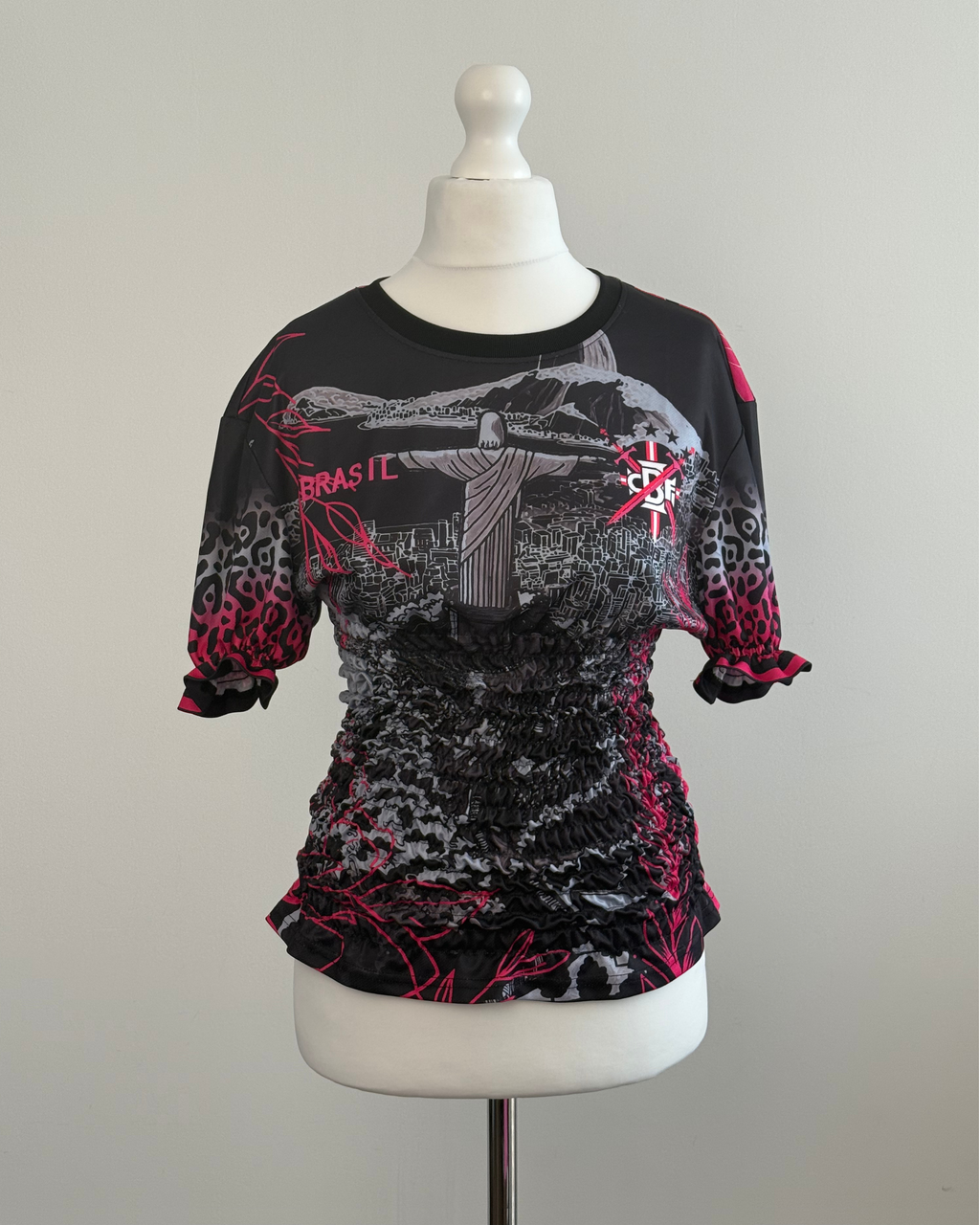 Brazil Printed Shirred Jersey