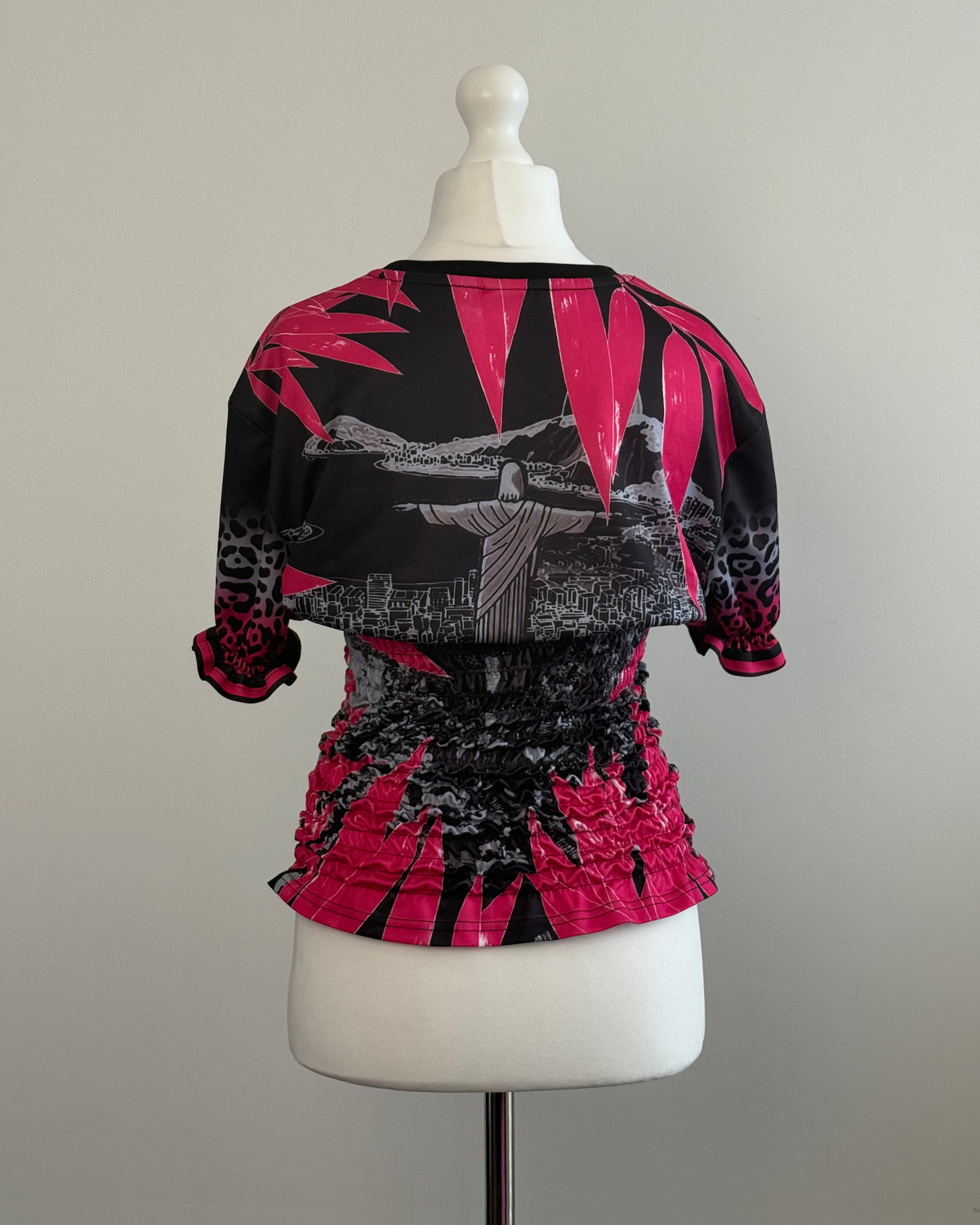 Brazil Printed Shirred Jersey