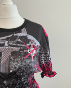 Brazil Printed Shirred Jersey