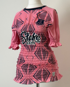 Shirred Pink Jersey