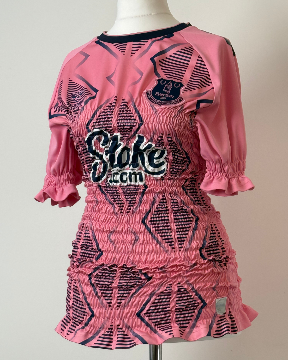 Shirred Pink Jersey