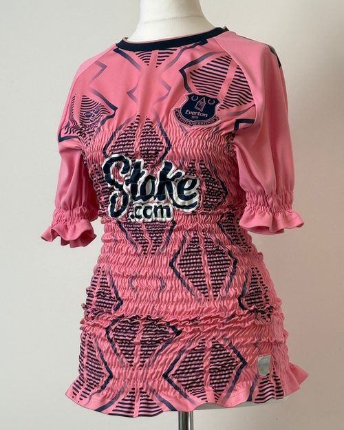 Shirred Pink Jersey