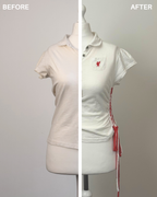 White Laddered Lace Polo
