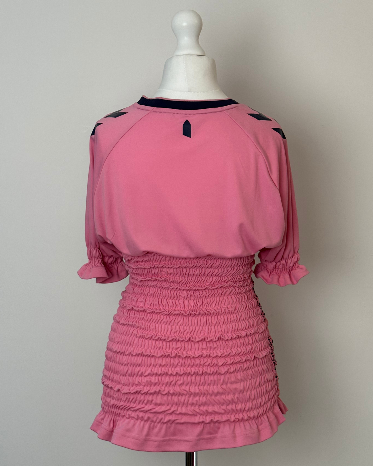 Shirred Pink Jersey