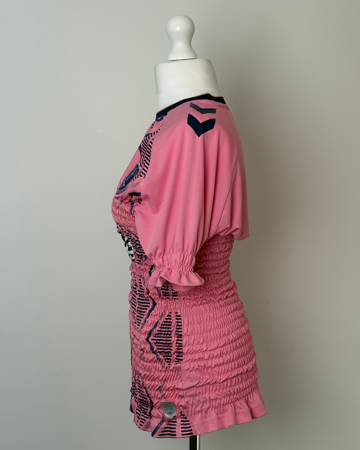 Shirred Pink Jersey