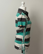 Striped Teal Polo