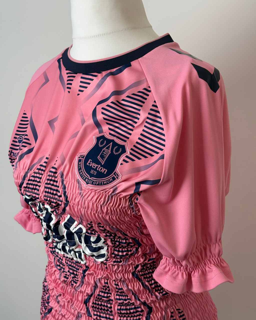 Shirred Pink Jersey