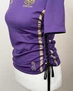 Purple Laddered Laced Jersey