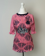Shirred Pink Jersey